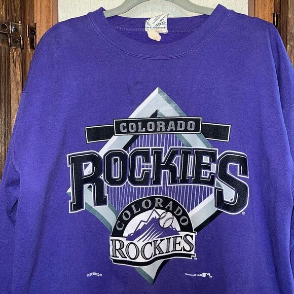 Vintage Purple Colorado Rockies Crewneck - Picture 6 of 8